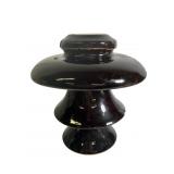 Huge Dark Brown Porcelain Insulator