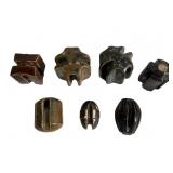 7 Porcelain Johnny Wall Strain Insulators
