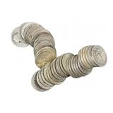 40 Circulated Silver Washington Quarters