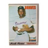 1970 Topps Baseball Hank Aaron card