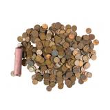 600 Circulated Copper Wheat Pennies
