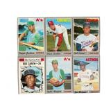 1970 Topps Baseball Cards Lot of 6