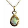 14k Diamond and Opal Pendant Necklace