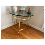 Quality Brass Table with Round Top