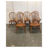 Six Hale Vermont Maple Chairs
