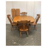 Antique Oak 5Pc. Dining  Set with Leaves