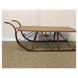 Antique Iron and Wood Sled