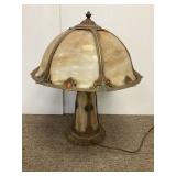 Antique Slag Glass Lamp