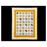 Hand Stitched Butterfly Coverlet
