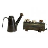 Lehigh Valley Railroad Oil Torch Lantern and Cylin