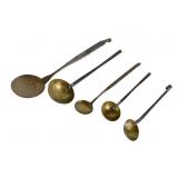 Brass and Wrought Iron Ladles and Spoons