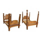 Two Tiger Maple Doll Beds