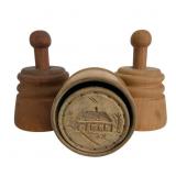 Three Wooden Butter Molds