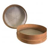 Two Primitive Wooden Sieves