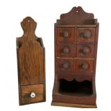 Wooden Apothecary/Spice and Candle Boxes