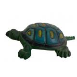 Painted Cast Iron Turtle