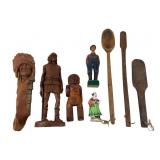 Native American & Folk Art Carvings, Utensils