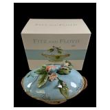 Fitz & Floyd Toulouse Tureen with Ladle & Box