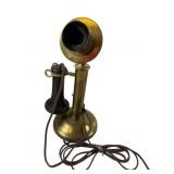 Brass Candlestick Telephone, 13 x 6