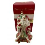 Fitz & Floyd Holiday Musical Cardinal Santa