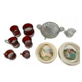 Glassware, Cups & Plates, Largest 8 x 4 1