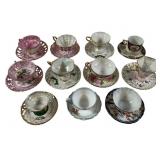 Sealey 11 Sets of Porcelain Cups & Saucers