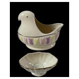 Lenox USA Nut Bowl & China Peeps Just Born