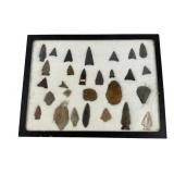 Arrowheads & Points in 12x17 Inch Display
