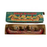 Handmade+Hand-Painted Indian & Canoe Knickn