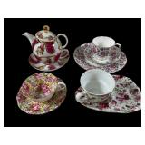 Four Tea Sets by GANZ & Royal Victoria