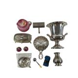 Silverplate & Art Glass Tableware