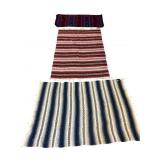 3 Large Patterned Blankets