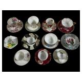 11 Set Sealey Tea Cups & Saucers