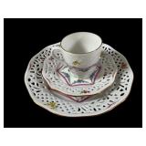 Oscar de la Renta Antoinette Plate, Cup, Saucer