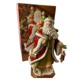 Fitz & Floyd Damask Holiday Santa with Box