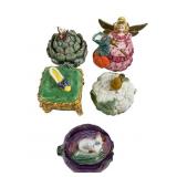 Fitz & Floyd Five Decorative Pieces, Sriï¿½Lank