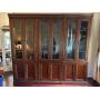 Large Three Section Bookcase with Glass &Sol