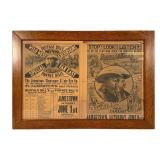 Framed Buffalo Bill Advertisement