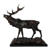 Bellowing Stag Bronze, Pierre-Jules Mene