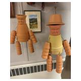 Terra-Cotta Pot Lady & 2 Pot Men