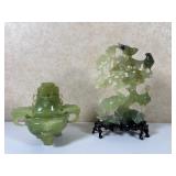Two Large Carved Jade Items