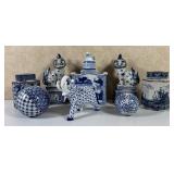 Blue & White Figure Ceramics