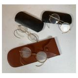 Vintage Eyeglasses with 10 or 12K Nose Bridge