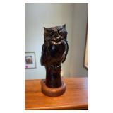 Allen SUTLEY Carved Composition Owl
