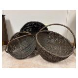 Three Baskets with Handles
