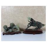 Two Large Chinese Jade Carvings