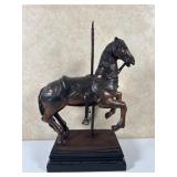 Modern Bronze Carousel Horse Sculpture
