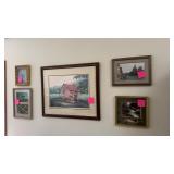 Five Framed & Matted Pictures