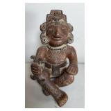 Pre-Columbian Style Seated Figure Sculpture