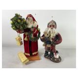 Two Artist Made Santas by Haney & Fitzgerald